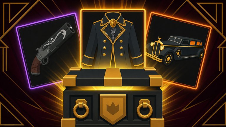 Idle Mafia Game loot crate in the Shop loop